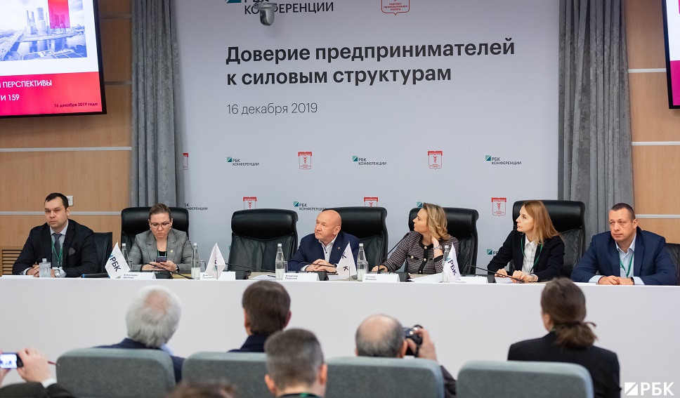 Доверие предпринимателей к силовым структурам